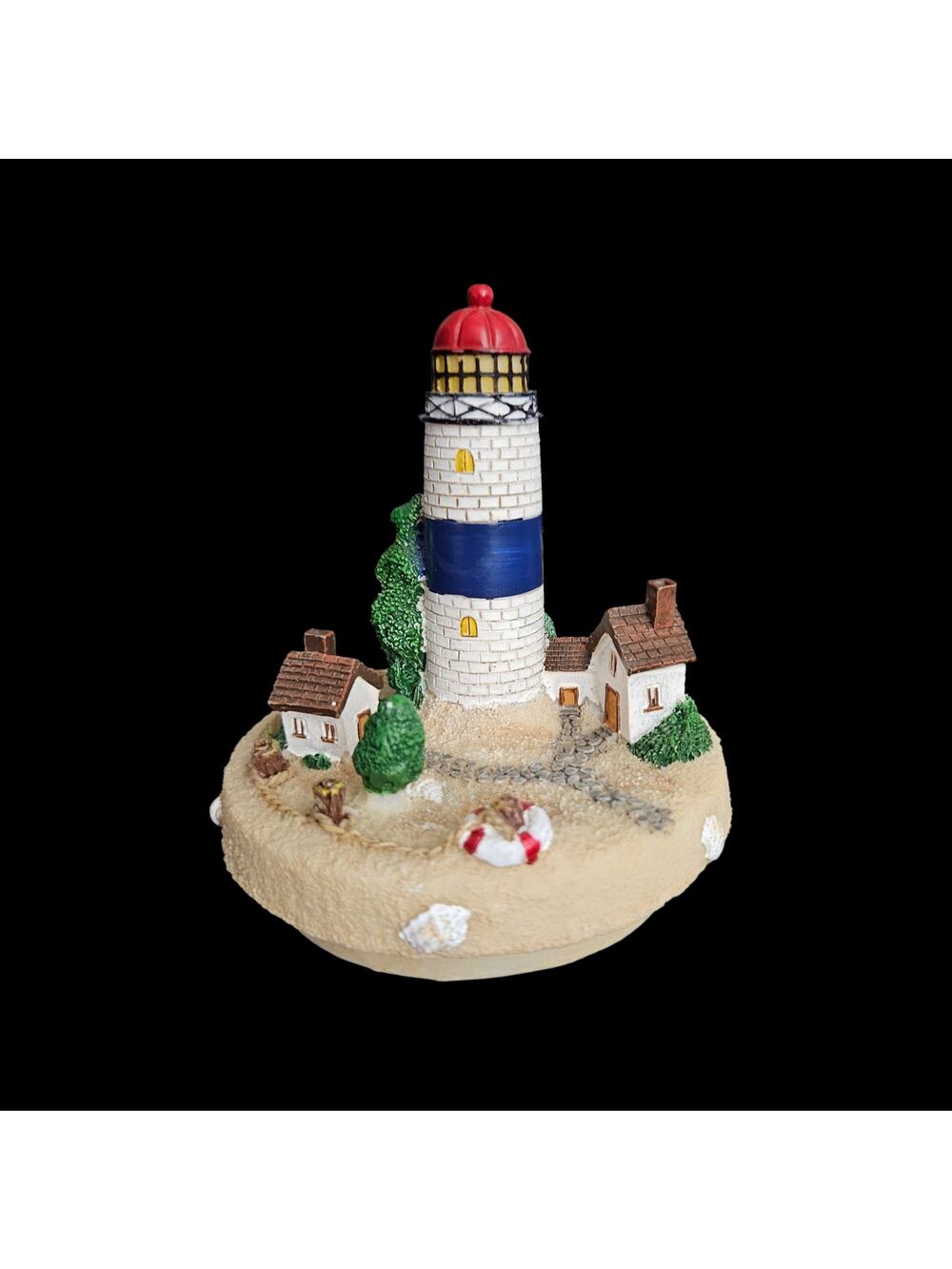 Yankee Candle Lighthouse Tealight Candle Holder Coastal Beach Scene Decor
